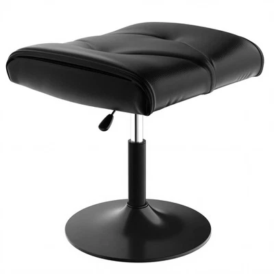 Foot Rest Under Desk Ottoman, PU Height Adjustable Footrest with Comfort Padd... - Image 1 of 4