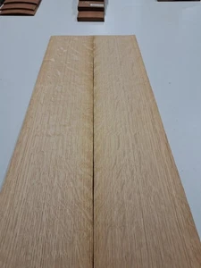 Oak Wood Veneer - CONSTRUCTIONAL - 4 NATURAL WOOD SHEETS - 670 x 140 x 2.2mm - Picture 1 of 5