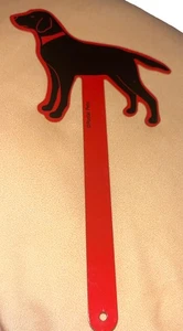 Black Labrador Retriever Mailbox Flag Metal Postal Pets Dog Puppy Replacement - Picture 1 of 2