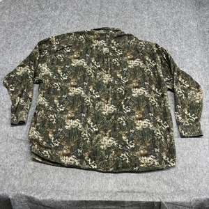 Red Head Shirt Mens 4X 4XL Green Camo Deer Buck Long Sleeve Button Front Hunting - Picture 1 of 16