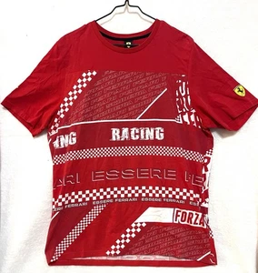 Camisa Puma FERRARI Hombre Talla Grande Roja, Excelente Estado SF Logo Calcomanía Puma - Imagen 1 de 7