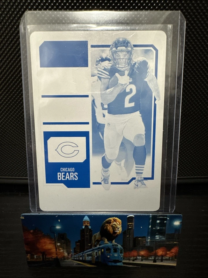 DJ Moore RARE 2023 Panini Contenders Printing Plate 1/1!! - Image 1 of 3