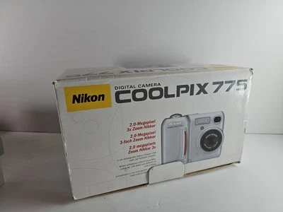 Nikon Coolpix 775 2.1MP Digital Camera Silver Tested Boxed - Image 1 of 4