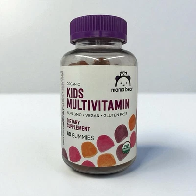 Multivitamínico Mama Bear Organic Kids 60 gomitas bayas cereza naranja EXP: 01/2026 Foto 1 de 4