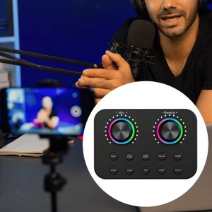 Sound Card Sturdy Audio Interface Professional for Game KTV Live Streaming - Picture 1 of 5