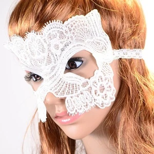 Venetian Filigree Masquerade Ball Mask Creepy Scary Party Fancy Dress Halloween - Picture 1 of 23