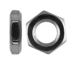  flache Sechskantmutter M18, M20 , M22 , M24 Feingewinde, DIN 936-8 , verzinkt  - Bild 1 von 1