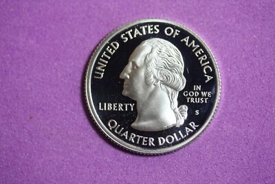 2001 - S PROOF "VERMONT" STATEHOOD Washington Quarter! #J26165 - Image 1 of 2