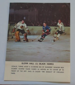 Toronto Star 1964-65 Glenn Hall Black Hawks Hockey Stars in Action lot 10 - Picture 1 of 1
