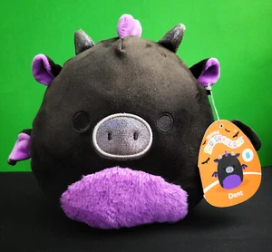 Squishmallows Dent Black Purple Dragon Purple Halloween Squad 8" Plush - Picture 1 of 4