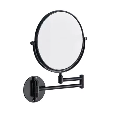 Wall Mounted Makeup Mirror 3X Magnification 360 Degrees Swivel Extendable E3W1 - Image 1 of 4
