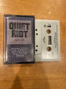 Quiet Riot~QR III CASSETTE~1986 PASHA~OZT 40321 ***TESTED*** - Picture 1 of 3