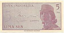 INDONESIA 5 Sen; P- 91 ~ UNC from 1964