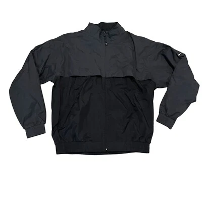 Nike Golf Mens Black/Gray Vented Storm-Fit Polyester Jacket- Large - Image 1 of 4