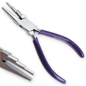 Round and Chain Nose Stepped Wire Wrapping Forming Plier Jewelry Making Tools - Picture 1 of 2