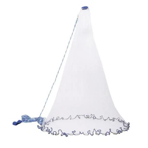 12FT Heavy Duty Nylon Saltwater Fishing Cast Net for Bait Trap Fish Easy Throw - Picture 1 of 8