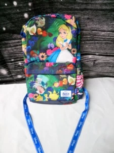 WondaPOP Disney Alice In Wonderland 17" Nylon Backpack Cheshire Cat White Rabbit - Picture 1 of 2