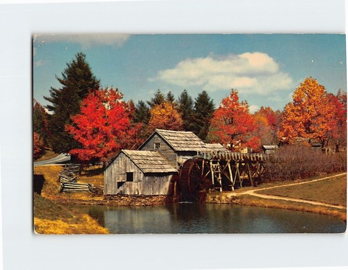 Postcard Marby Mill Blue Ridge Parkway Virginia USA | eBay
