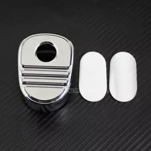 Chrome Stripe Ignition Switch Cover Fit For Harley Touring Road Street Tri Glide - Foto 1 di 8