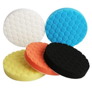 Polishing Pads 5 inch Car Waxing Polish Foam Kit Buffer Polisher Buffing Wheel - Picture 1 of 9