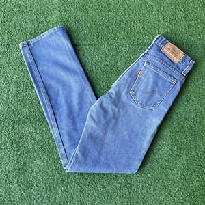Sz 26x31- Vintage 70’s Levi’s Orange Tab student jeans skinny blue USA - (24x30) - Picture 1 of 13