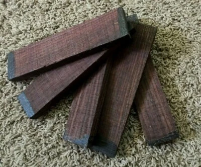 5 Pcs, East Indian Rosewood Guitar Bridge Blanks 7x2x7/16 Tonewood-Free Shipping - Image 1 of 4