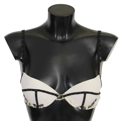Sutiã JUST CAVALLI roupa íntima poliéster elastano branco push up s. IT2 / EUA 34 US$ 180 - Imagem 1 de 4