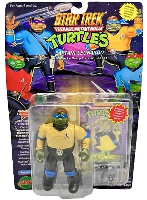 TMNT Captain Leonardo Star Trek Action Figure Playmates Vintage 1994 New - Image 1 of 4