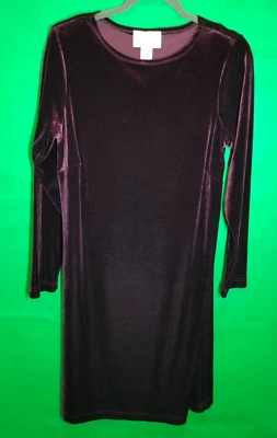 Платье Susan Graver размер S бордовое бархатное на коленях праздничное эластичное готическое - Изображение 1 из 3