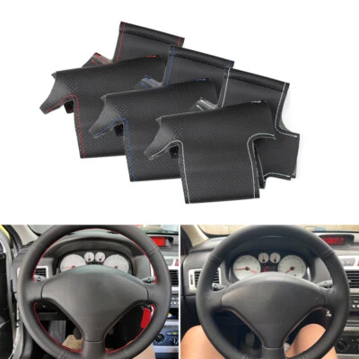 Funda volante funda volante cuero para Peugeot 307 CC 407 SW 2004-2009 - Imagen 1 de 4