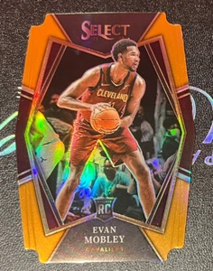 2021-22 Panini Select Orange Prizm Premier Level Die-cut Evan Mobley Rookie /65 - Foto 1 di 2
