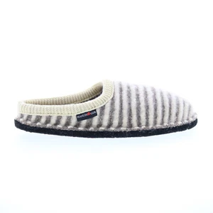 Haflinger Cathy 312013-46H Womens Beige Canvas Slip On Clogs Slippers Shoes - Picture 1 of 4