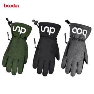 Guantes de esquí con pantalla táctil de invierno para adultos impermeables con cremallera al aire libre gruesa y cálida - Imagen 1 de 15