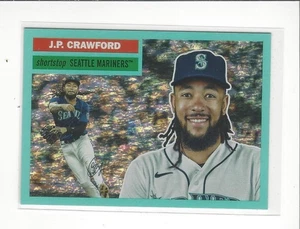 2023 Topps Archives Aqua Sparkle #69 J.P. Crawford Mariners /75 - Bild 1 von 2