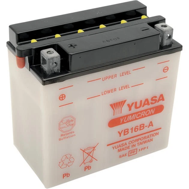 Yuasa YuMicron Battery YB16CL-B #YUAM2S6CL for Yamaha/Kawasaki - Изображение 1 из 1