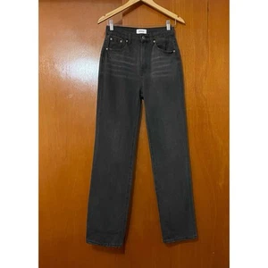 Pistola Cassie Super High Rise Straight Jeans Retrograde Vintage Black Size 25 - Picture 1 of 10