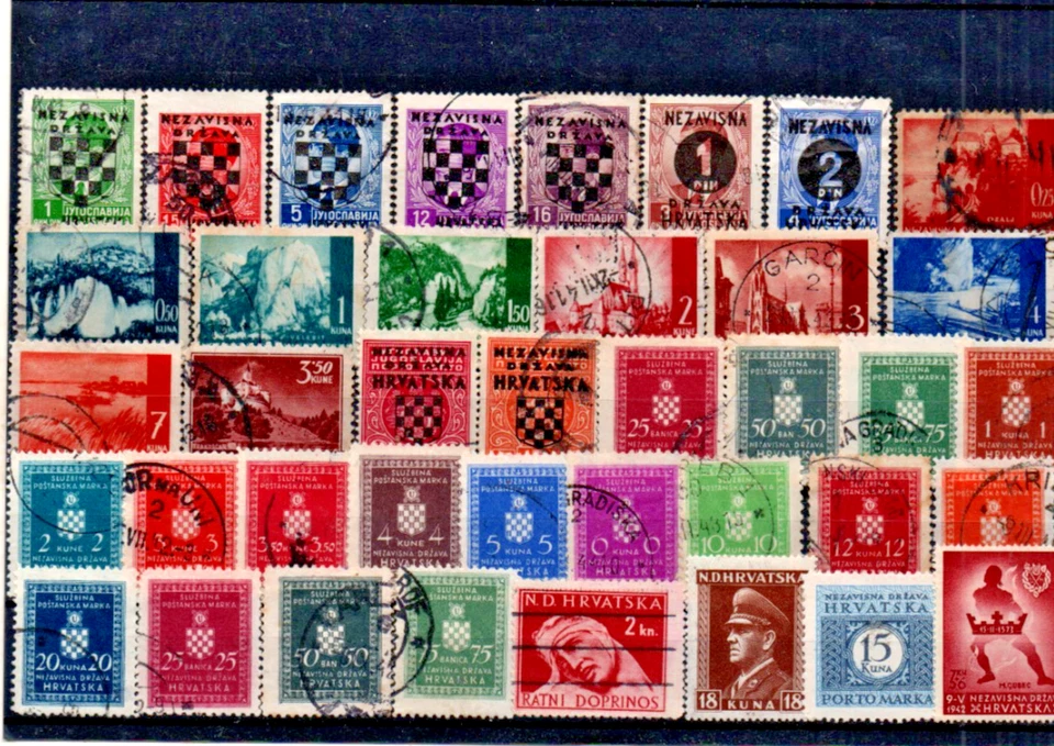 SELOS NDH 1941–1944 USADOS - Imagem 1 de 1