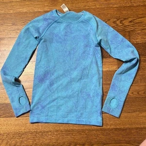 Ivivva by Lululemon Girls Swiftly Fly Tech Seamless Long Sleeve Shirt Size 6 - Picture 1 of 7