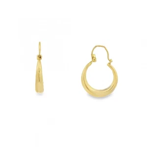 Runde Creolen 9 kt Gelbgold - 15 x 21 x 3,5 mm - 1,1 g - Bild 1 von 3