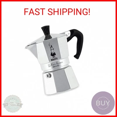 Bialetti - Moka Express: icónica cafetera espresso con estufa, hace un verdadero café italiano Foto 1 de 2