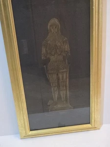 brass rubbing Sir William Wadham framed England  - Picture 1 of 5