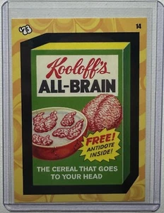 2023 WACKY PACKAGES FLASHBACK 1973 COUPON VARIANT CARD 14 ALL-BRAIN CEREAL - Picture 1 of 2