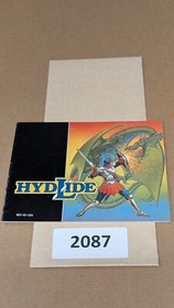 Hydlide - Nintendo NES- Manual Only **NO GAME!