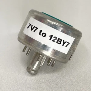 Vintage Loctal Röhrensockel Adapter gebraucht als Ersatz für 7V7 Röhre mit 12BY7 Röhre (d) - Bild 1 von 3