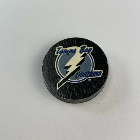 Tampa Bay Lightning NHL Puck Magnet 1" Hockey Sport Dots Logo Cover