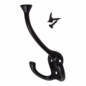 GlideRite Large Robe Wall Hook Matte Black - 7011-MB-1 - Picture 1 of 3