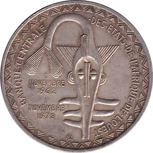 Westafrikanische Staaten - 500 Franken - Währungsunion - 10 Jahre - 1972 - Nr. 1625 - Bild 1 von 2