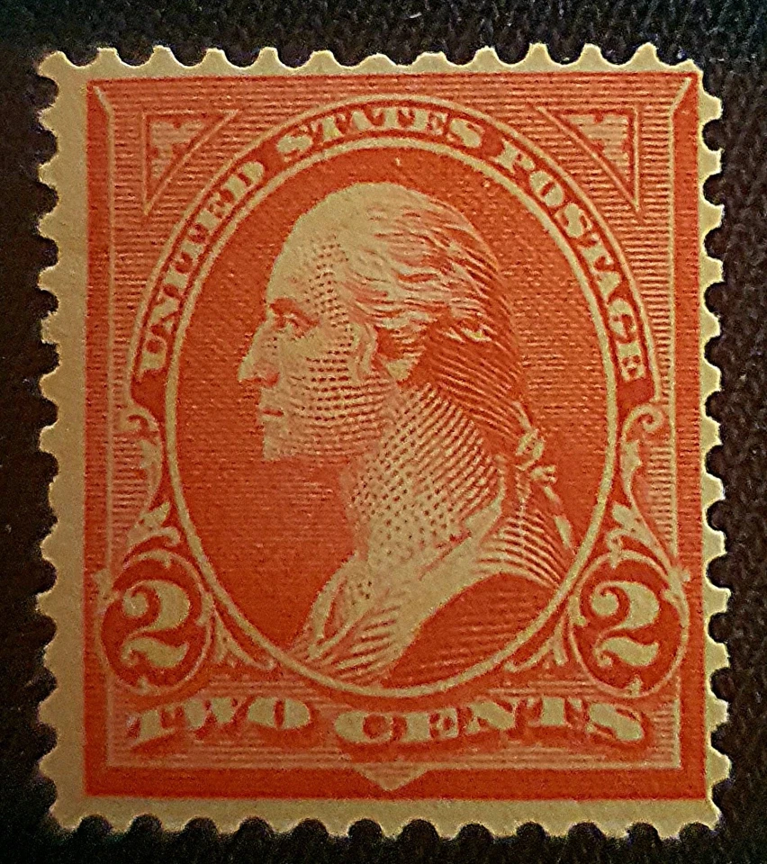 RARE 1895 US # 251 2c George Washington in Carmine, Type II - MNH Mint VF - Image 1 of 2