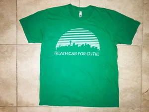 Maglietta DEATH CAB per CUTIE Seattle Washington Green Music Concert Band USATA XL - Foto 1 di 13