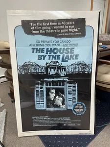 THE HOUSE BY THE LAKE ORIGINAL FOLDED MOVIE POSTER 1976 DEATH WEEKEND HORROR - Picture 1 of 1